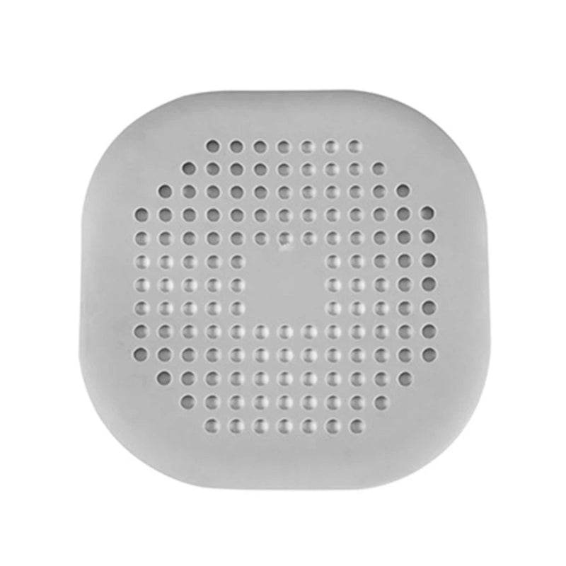 EMESA HOME Hair Filter Sink Anti-Blocking Strainer, Silicone Drain Stopper for Bathtub, Shower, and Kitchen A Gray