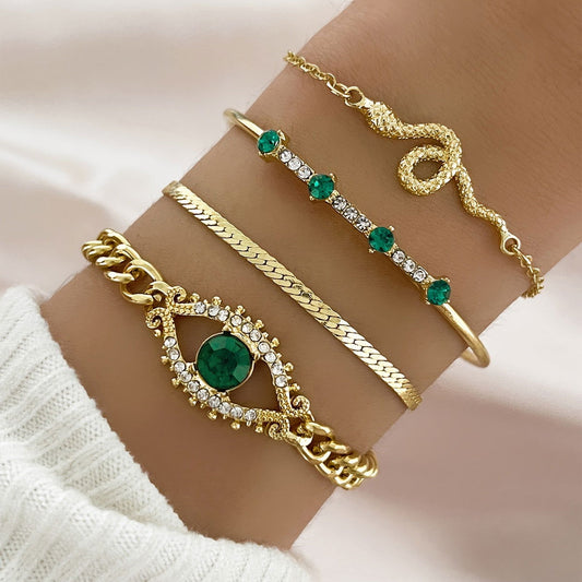 It looks like you're interested in a set of snake-shaped chain bracelets from EMESA HOME. - Emesa Home