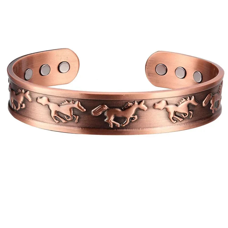 MESA HOME Pure Copper Magnetic Bracelet Cuff for Men and Women, Made from 99.9% Pure Copper. - Emesa Home