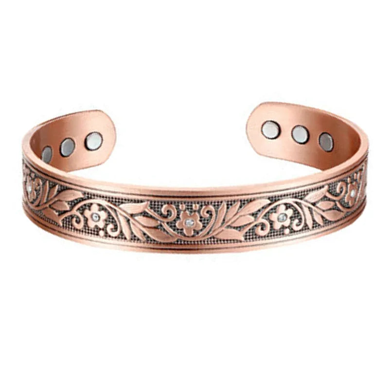 MESA HOME Pure Copper Magnetic Bracelet Cuff for Men and Women, Made from 99.9% Pure Copper. - Emesa Home