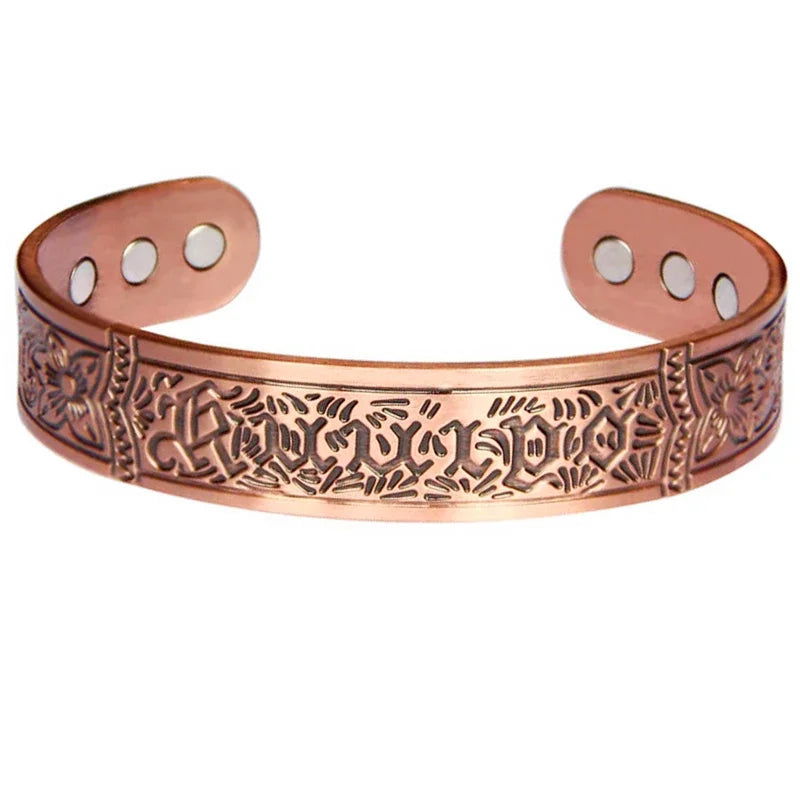 MESA HOME Pure Copper Magnetic Bracelet Cuff for Men and Women, Made from 99.9% Pure Copper. - Emesa Home