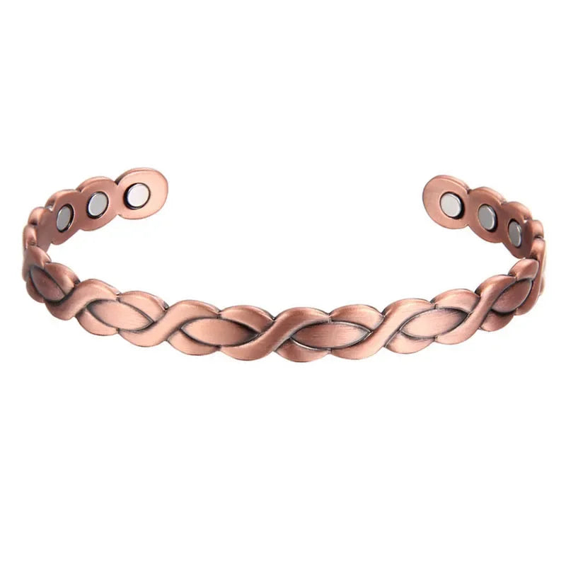 MESA HOME Pure Copper Magnetic Bracelet Cuff for Men and Women, Made from 99.9% Pure Copper. - Emesa Home