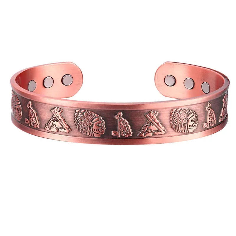 MESA HOME Pure Copper Magnetic Bracelet Cuff for Men and Women, Made from 99.9% Pure Copper. - Emesa Home