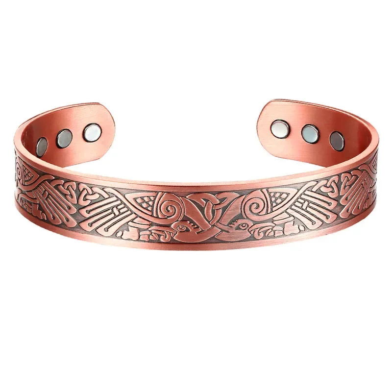 MESA HOME Pure Copper Magnetic Bracelet Cuff for Men and Women, Made from 99.9% Pure Copper. - Emesa Home