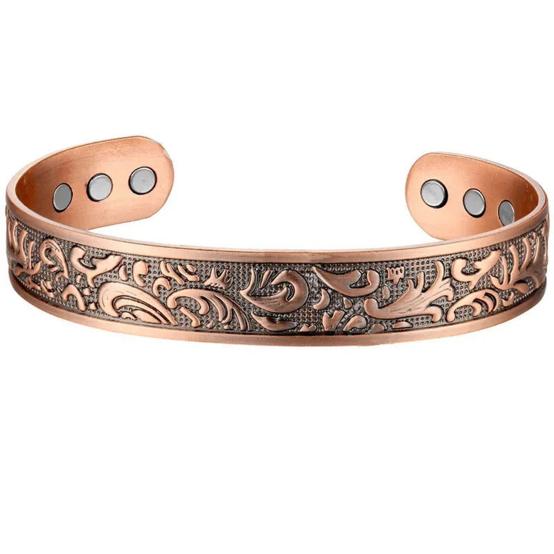 MESA HOME Pure Copper Magnetic Bracelet Cuff for Men and Women, Made from 99.9% Pure Copper. - Emesa Home