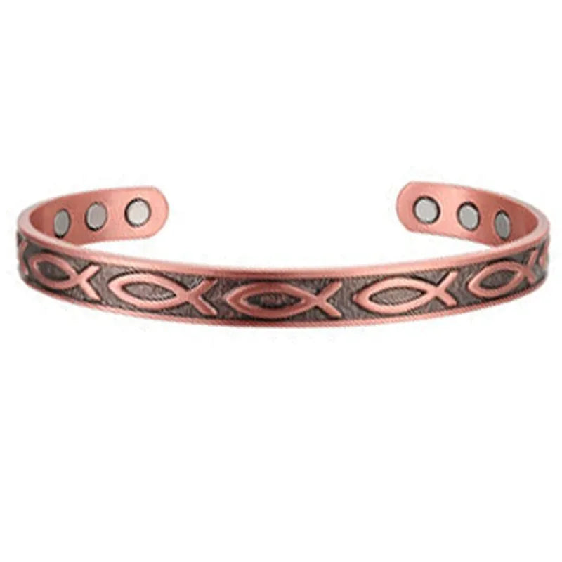 MESA HOME Pure Copper Magnetic Bracelet Cuff for Men and Women, Made from 99.9% Pure Copper. - Emesa Home