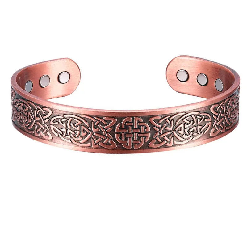 MESA HOME Pure Copper Magnetic Bracelet Cuff for Men and Women, Made from 99.9% Pure Copper. - Emesa Home