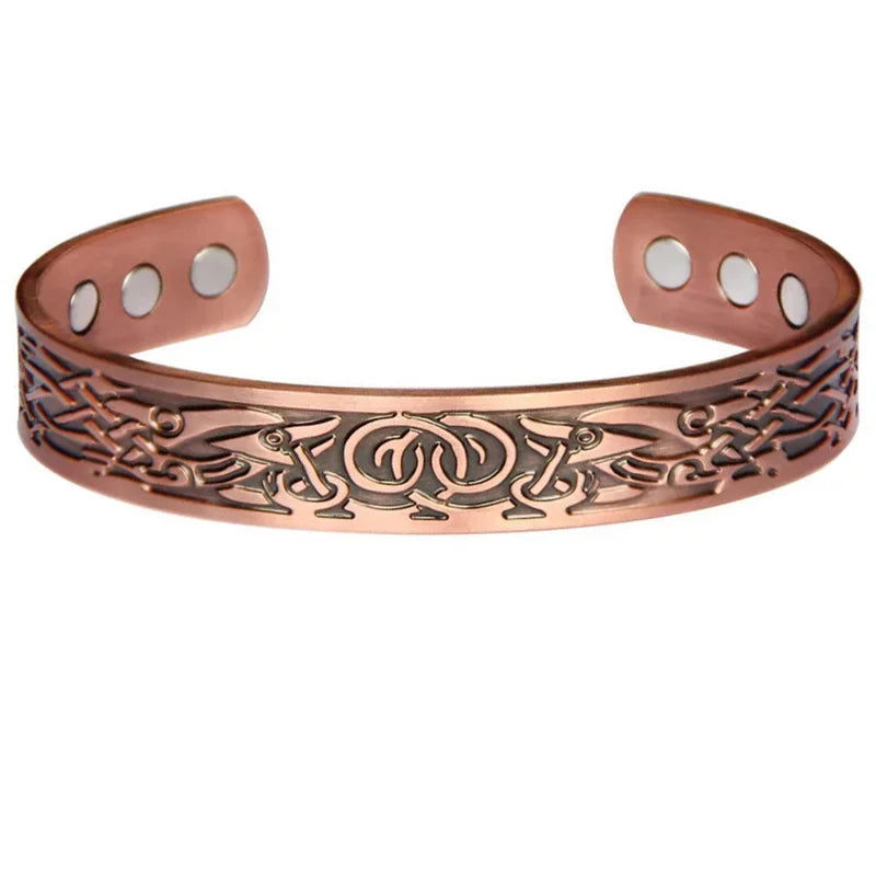 MESA HOME Pure Copper Magnetic Bracelet Cuff for Men and Women, Made from 99.9% Pure Copper. - Emesa Home