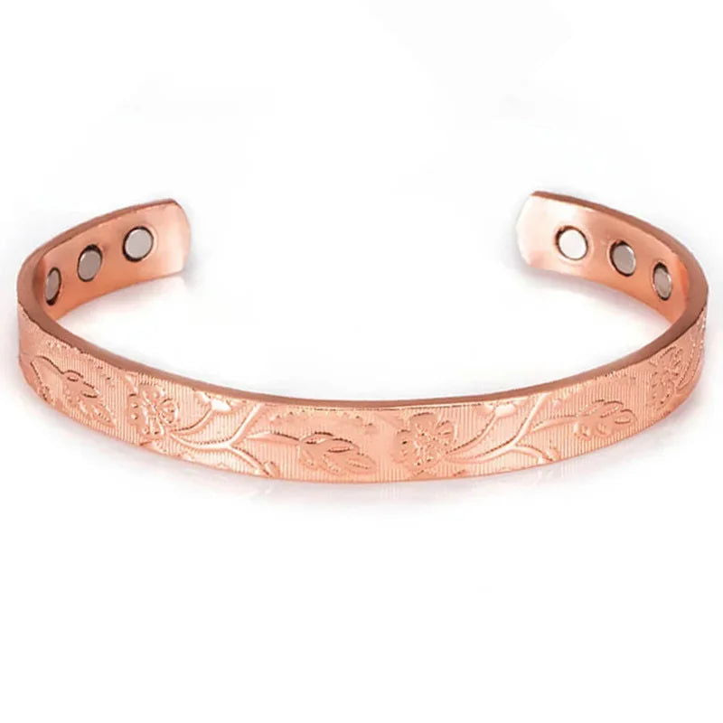 MESA HOME Pure Copper Magnetic Bracelet Cuff for Men and Women, Made from 99.9% Pure Copper. - Emesa Home