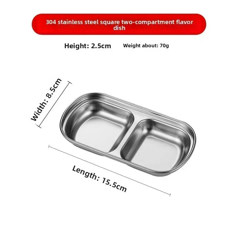 EMESA HOME Small Stainless Steel Sauce Bowl – Korean Style Multifunctional Dipping Dish for Kitchen Barbecue and Dinner - EMESA HOME™