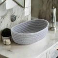 EMESA HOME Nordic Cotton Rope Woven Storage Baskets Organize Boxes Desktop Sundries Organize Basket Sundries Key Cosmetics Storage - EMESA HOME™
