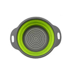 EMESA HOME Round Foldable Silicone Colander – Collapsible Kitchen Fruit & Vegetable Washing Basket Strainer Drainer Tool - EMESA HOME™