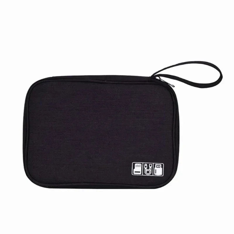 EMESA HOME Waterproof Portable Phone Cable Storage Bag – Electronic Organizer for USB Cables, OTG, Chargers & Travel Accessories - EMESA HOME™