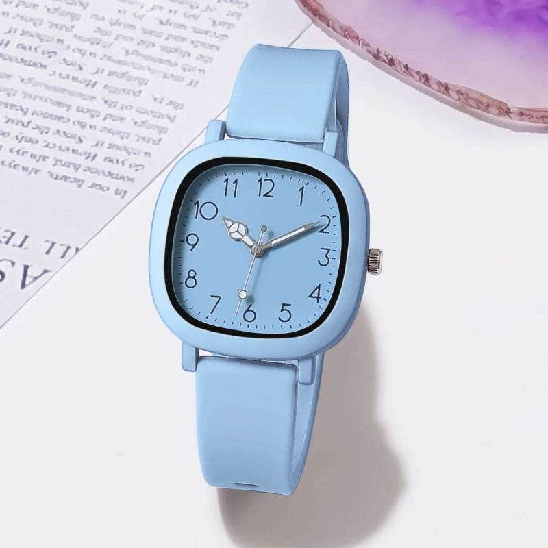EMESA HOME Bear Design Women's Quartz Watch – Fashion Silicone Jelly Casual Watch for Girls & Ladies Blue
