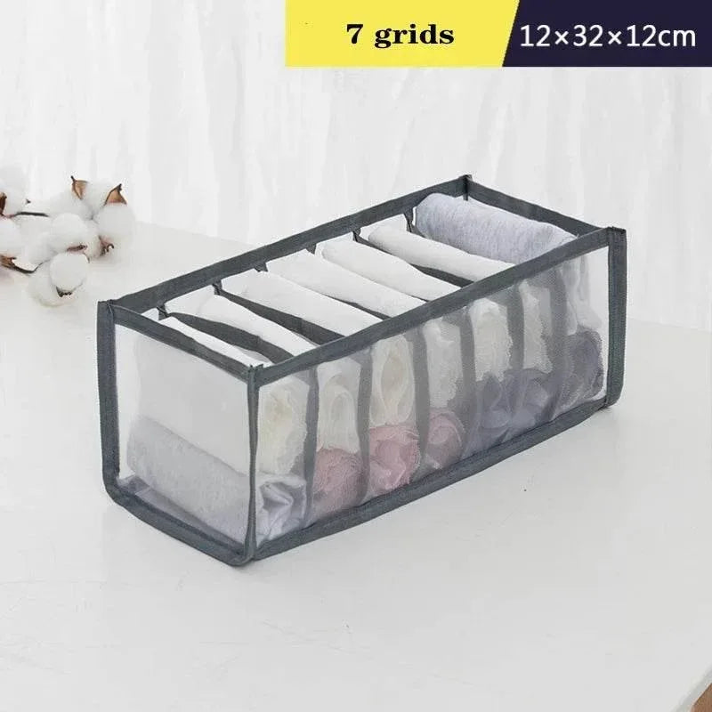 EMESA HOME Organizer for Panties, Socks, Bras, and Jeans - Foldable Wardrobe Storage Divider Box for Underwear and Clothes - EMESA HOME™