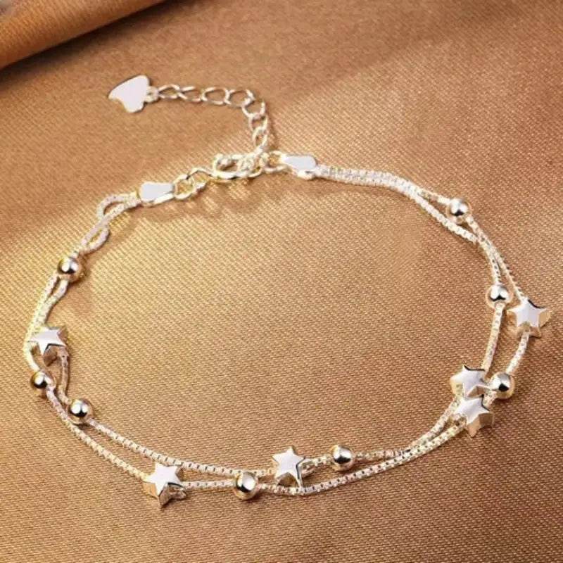 EMESA HOME High Quality 925 Sterling Silver Bracelet Chain for Women, Multiple Styles, Fashion Wedding Party Jewelry Gift 05