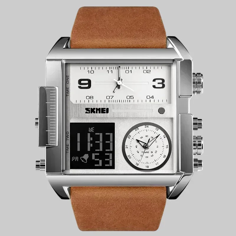 EMESA HOME Men Sports Watch – Quartz Movement 3 Time Military Style Digital Wristwatch - EMESA HOME™