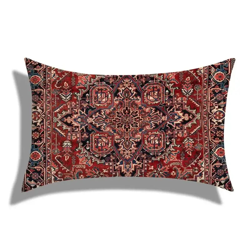 Decorative pillow with intricate pattern on a white background