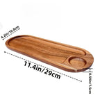 EMESA HOME Japanese Solid Wood Fruit Plate, Multi-Size Wooden Tray, High-Quality Fruit & Snack Serving Tray - EMESA HOME™