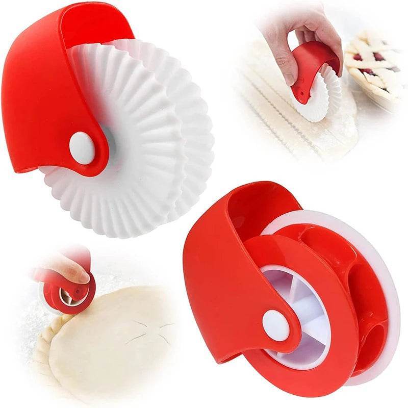 EMESA HOME Pastry Wheel Cutter – Rolling Dough Decorator for Pie Crusts, Pastry Edges & Baking Decoration Tools - Emesa Home