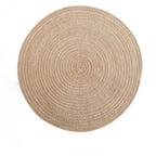 EMESA HOME 6pcs Table Mat Set: Woven Ramie placemats for a non-slip dining experience, perfect for bowls, tableware, and drink cups. - EMESA HOME™