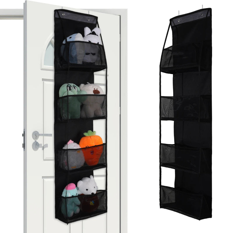 EMESA HOME Over-the-Door Hanging Organizer – 4/6 Layer Storage for Cosmetics, Nursery, Bathroom, Closet, Bedroom & Dorm VIOLET