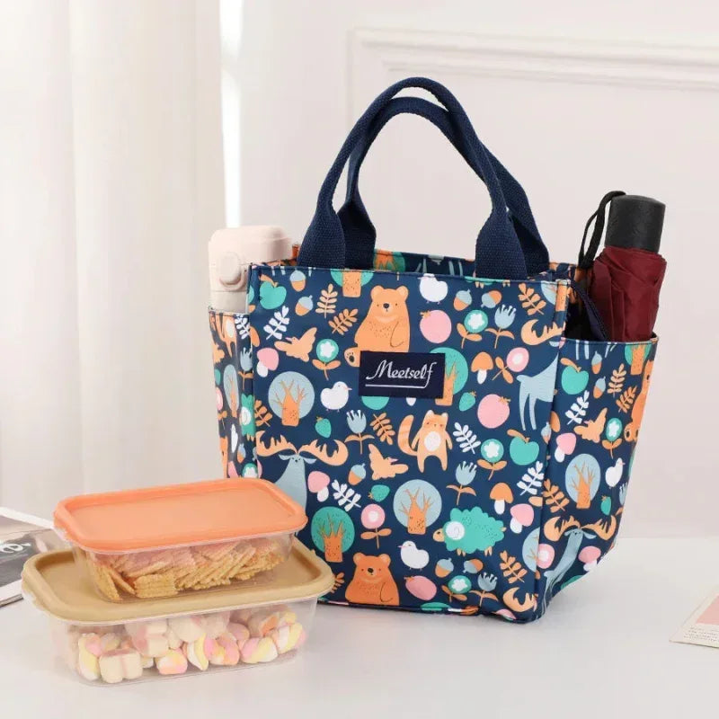 EMESA HOME Thermal Lunch Bag – Fashionable Bento Handbag for Office, Travel & Moms On-the-Go - EMESA HOME™