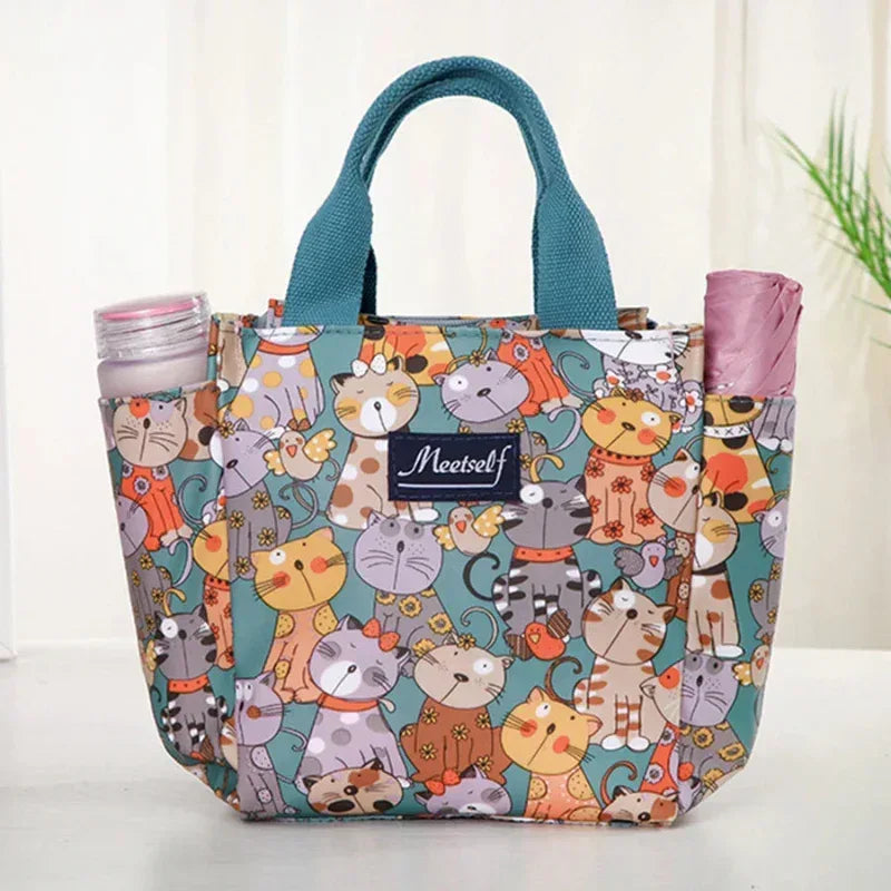 EMESA HOME Thermal Lunch Bag – Fashionable Bento Handbag for Office, Travel & Moms On-the-Go - EMESA HOME™