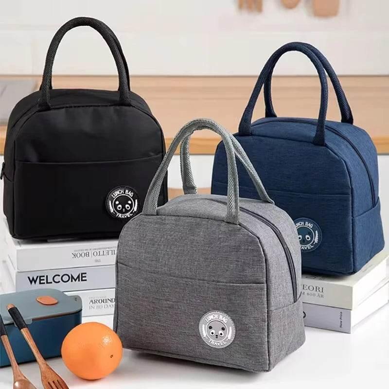 EMESA HOME Insulated Lunch Bag – Portable Bento Meal Pack with Aluminum Foil Lining, Reusable Handbag Cooler for Work, School & Travel - EMESA HOME™
