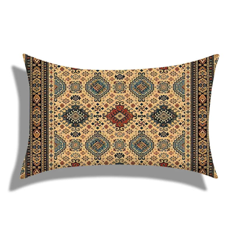 EMESA HOME Moroccan Geometric Short Plush Rectangular Cushion Cover
