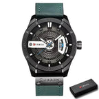EMESA HOME Luxury Watch Brand - CURREN Men Military Sports Watches, Men's Quartz Date Clock, Casual Leather Wrist Watch - EMESA HOME™