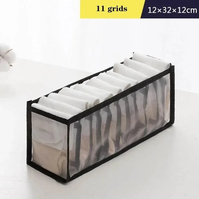 EMESA HOME Organizer for Panties, Socks, Bras, and Jeans - Foldable Wardrobe Storage Divider Box for Underwear and Clothes - EMESA HOME™