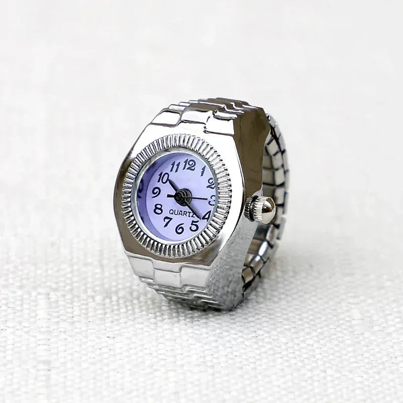 EMESA HOME Ring Watch – Creative Alloy Finger Watch with Circular Dial for Men & Women - EMESA HOME™