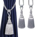 EMESA HOME Handmade Curtain Tiebacks Elegant Rope Tassel Holdbacks for Drapes and Room Décor Accessories - EMESA HOME™