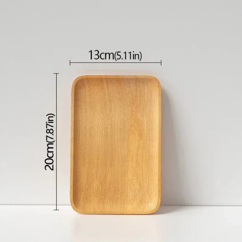 EMESA HOME Beech Wood Serving Plate – Oval Decorative Fruit Candy Dessert Tray Tableware - EMESA HOME™