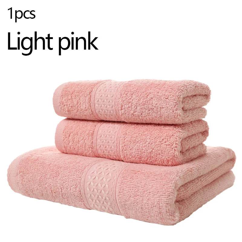 EMESA HOME-High Quality Pure Cotton Thick Adult Towels - Soft and Absorbent Towels for Home Use, Daily Face Towels Light pink
