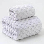 EMESA HOME Bamboo Charcoal Coral Velvet Bath Towel – Thickened, Super Absorbent & Quick-Drying for Bathroom Use - EMESA HOME™