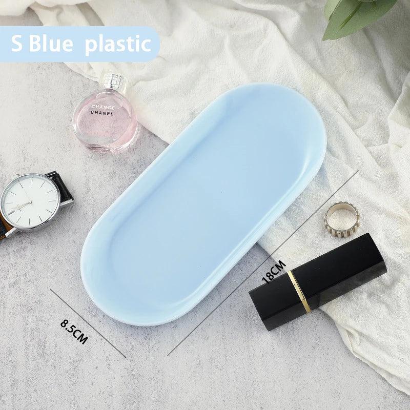 EMESA HOME Gold & Silver Stainless Steel Water Drop-Shaped Cosmetics, Jewelry & Dining Tray – Multi-Functional Home Storage Container - EMESA HOME™