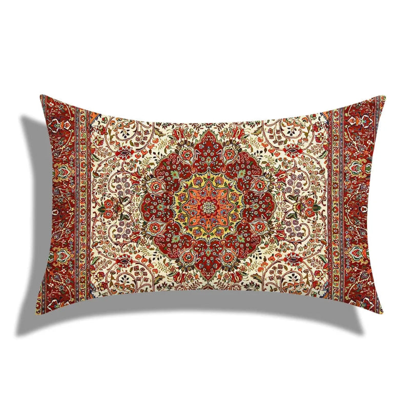 EMESA HOME Moroccan Geometric Short Plush Rectangular Cushion Cover