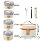EMESA HOME Microwave Sealed Thermal Bento Lunch Box – 304 Stainless Steel Insulated Food Container - EMESA HOME™
