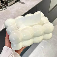 EMESA HOME Cloud Design Tissue Box – Decorative Napkin Holder, Desktop Organizer & Kitchen Paper Case Ornament