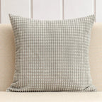 EMESA HOME Soft Corduroy Corn Grain Decorative Cushion Cover for Sofa, Bedroom & Living Room