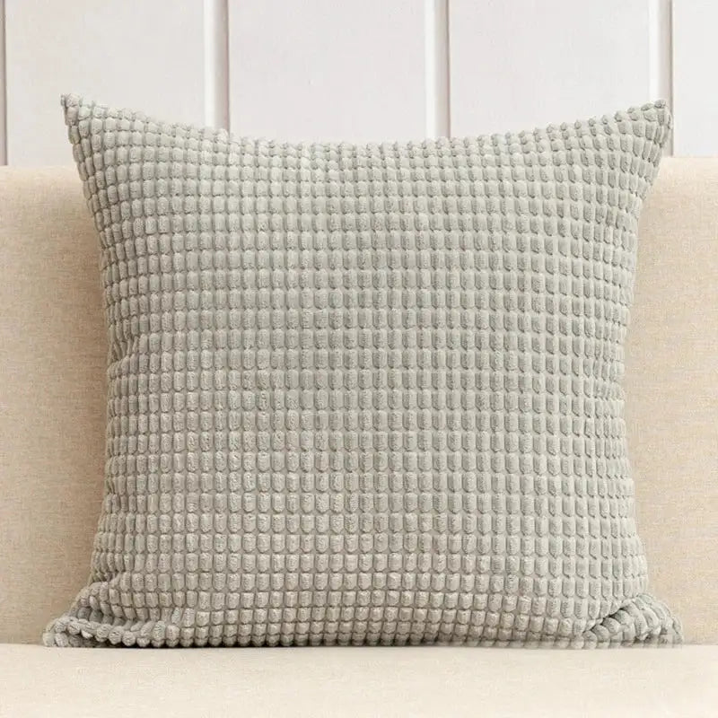 EMESA HOME Soft Corduroy Corn Grain Decorative Cushion Cover for Sofa, Bedroom & Living Room