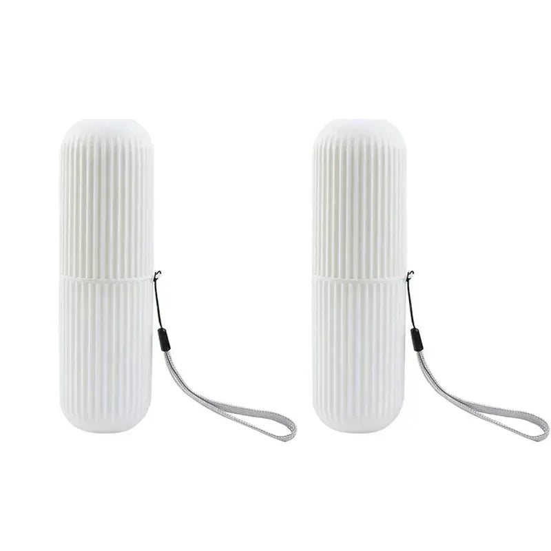 EMESA HOME Portable Toothbrush & Toothpaste Holder – Travel Toiletries Storage Case for Camping, Bathroom, and Daily Use - EMESA HOME™