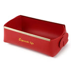 EMESA HOME Nordic PU Leather Foldable Desktop Storage Box – Grocery Basket, Cosmetic & Coin Organizer Decorative Tray - EMESA HOME™