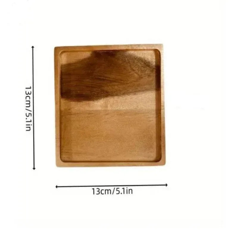EMESA HOME Japanese Solid Wood Fruit Plate, Multi-Size Wooden Tray, High-Quality Fruit & Snack Serving Tray - EMESA HOME™