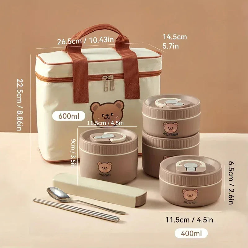 EMESA HOME Microwave Sealed Thermal Bento Lunch Box – 304 Stainless Steel Insulated Food Container - EMESA HOME™