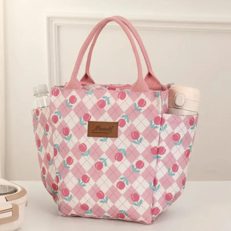 EMESA HOME Thermal Lunch Bag – Fashionable Bento Handbag for Office, Travel & Moms On-the-Go - EMESA HOME™