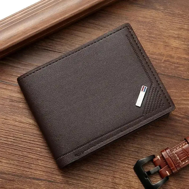 EMESA HOME Men’s Thin Leather Wallet – Foldable Minimalist Short Soft Leather Wallet - EMESA HOME™