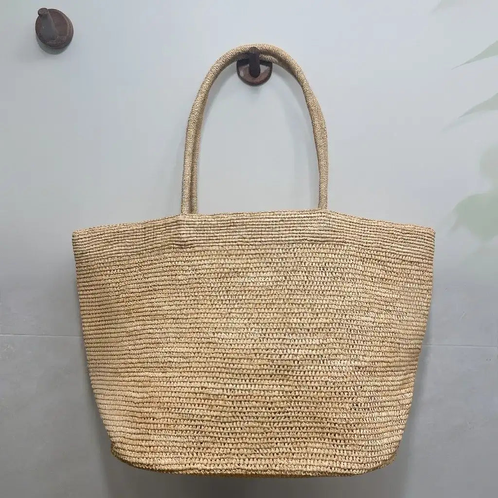 EMESA HOME 2026 Women’s Raffia Woven Tote Bag – Large Capacity Summer Shoulder Bag for Beach, Travel & Vacation
